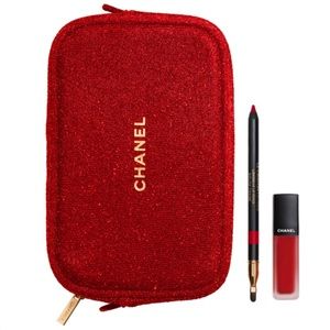Chanel MATTE MATCH holiday RED POUCH